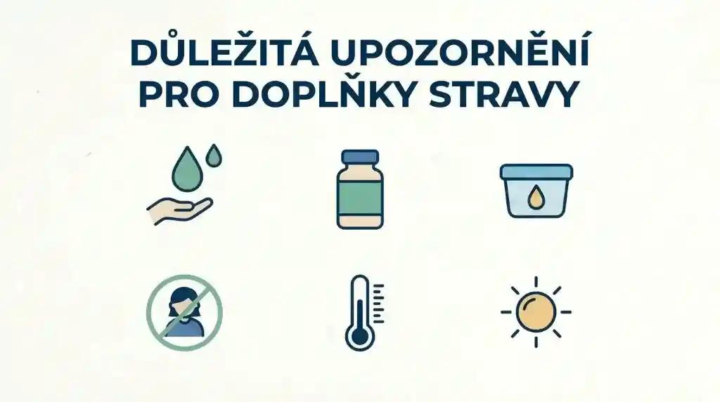Důležitá upozornění pro doplňky stravy